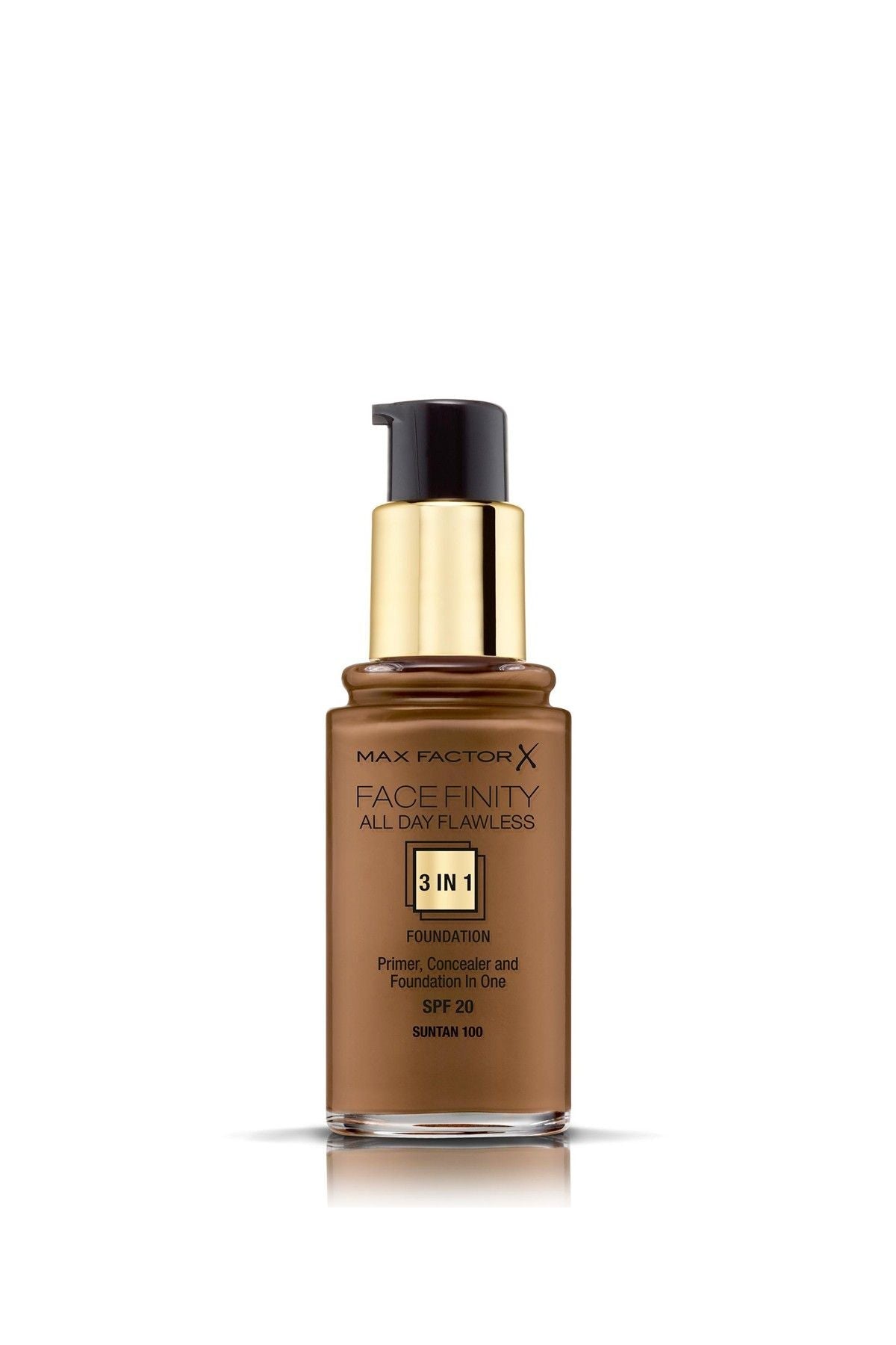 Max Factor Facefinity All Day Flawless Liquid Foundation 3In1 - 100 Sun Tan 30Ml