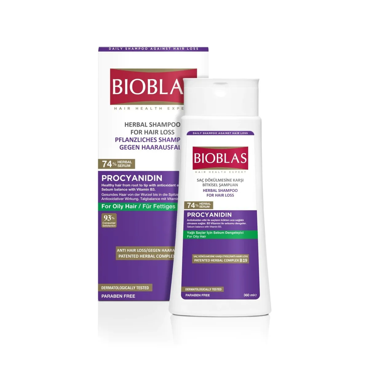 Bioblas Anti-Hair Loss - Shampoo Against Oiliness
